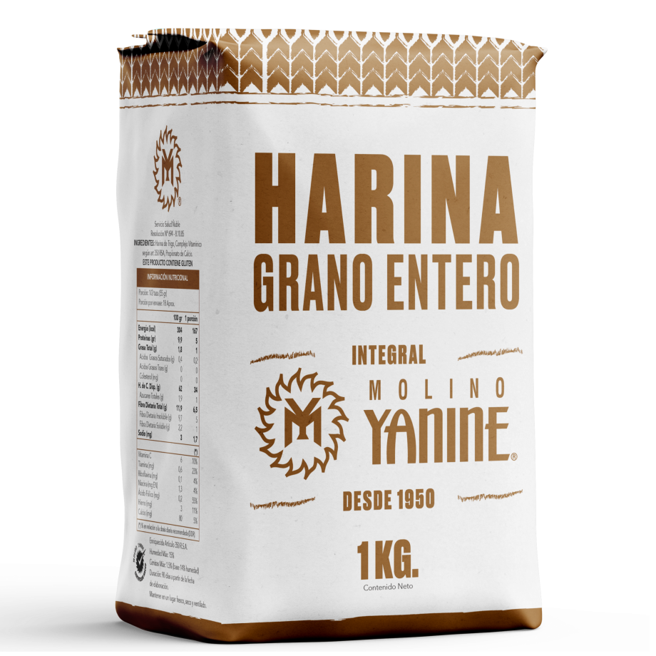 HARINA INTEGRAL GRANO ENTERO 1 KG