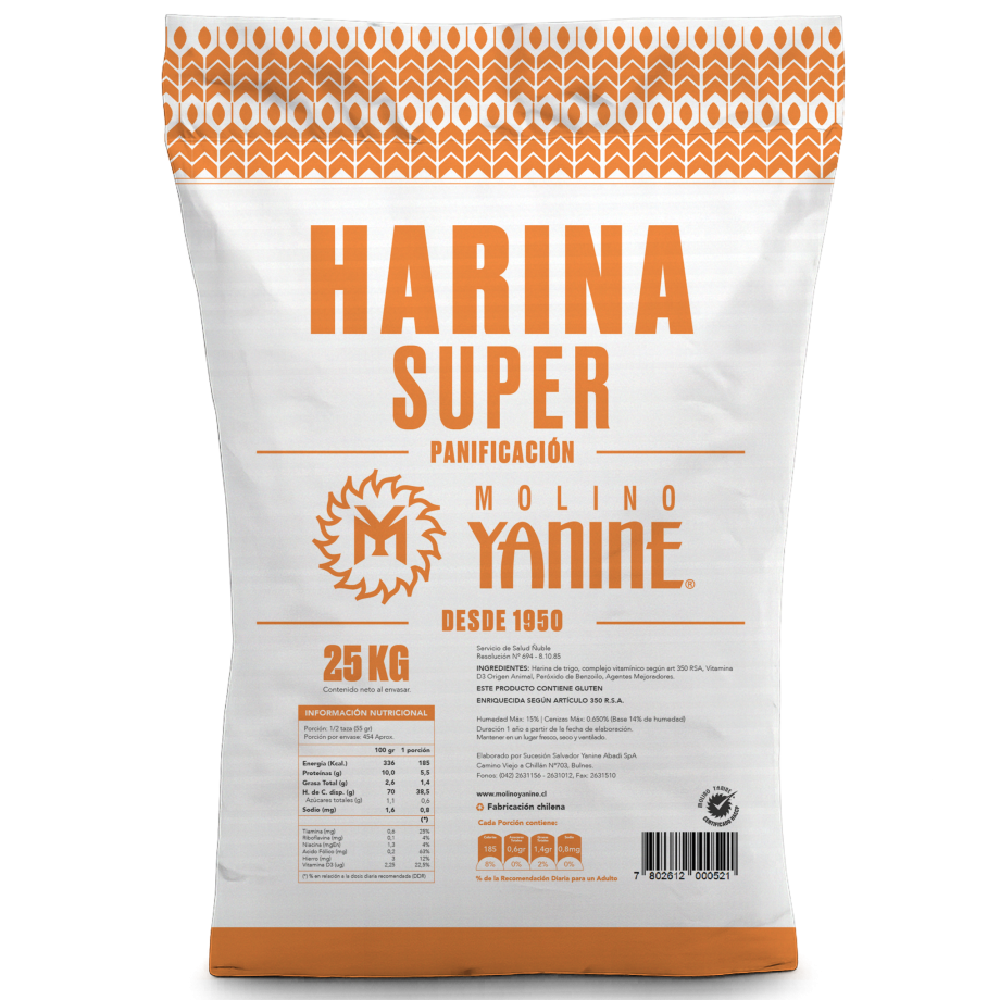 HARINA PANIFICACIÓN SUPER 25 KG