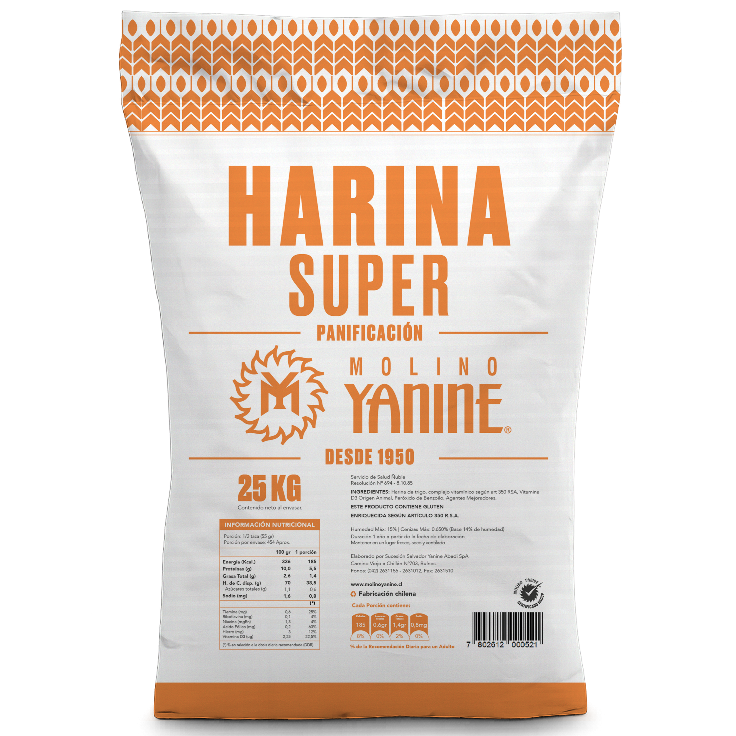 HARINA PANIFICACIÓN SUPER 25 KG