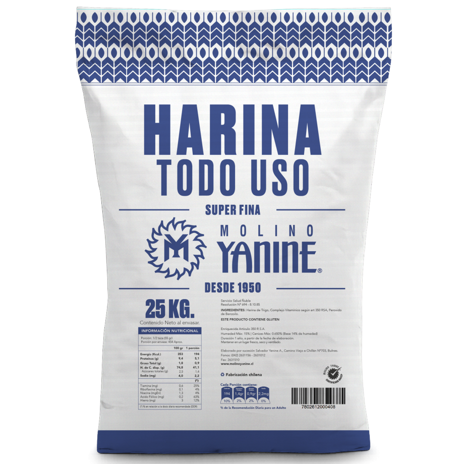 HARINA TODO USO FINA 25 KG
