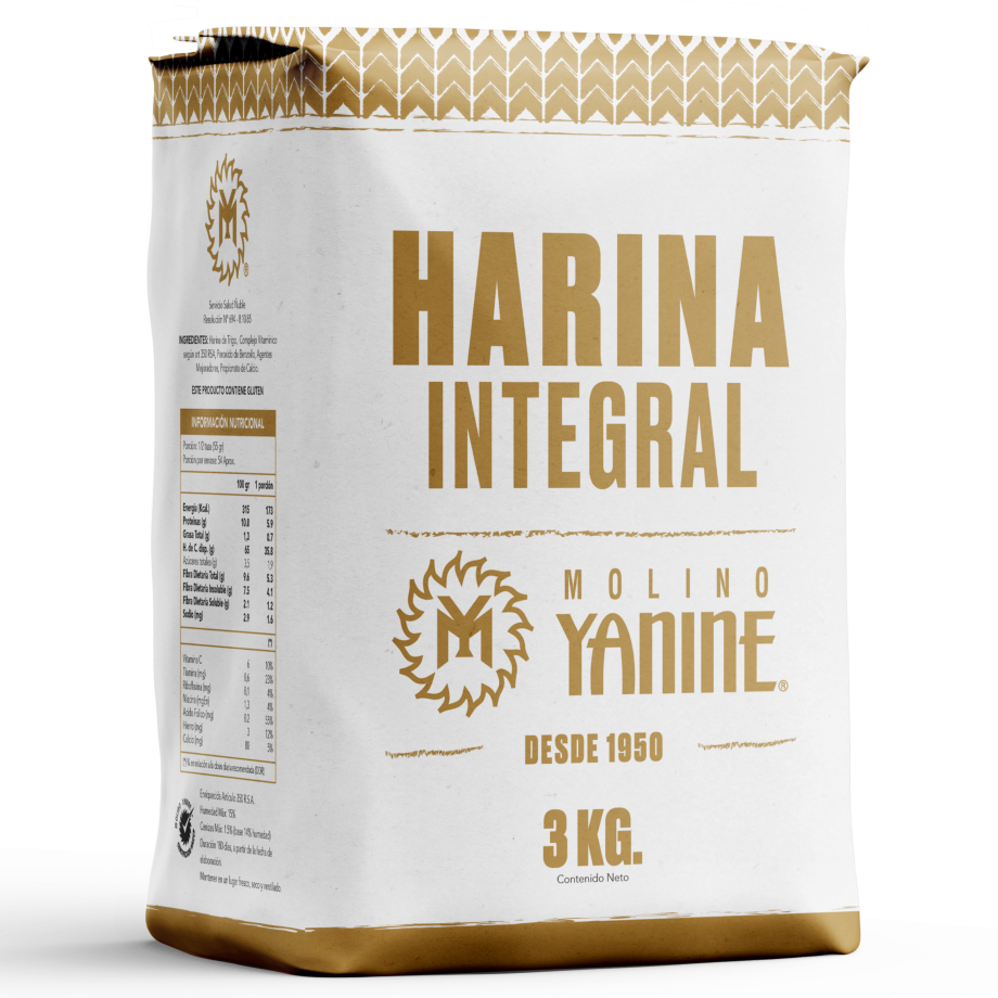 HARINA INTEGRAL FINA 3 KG